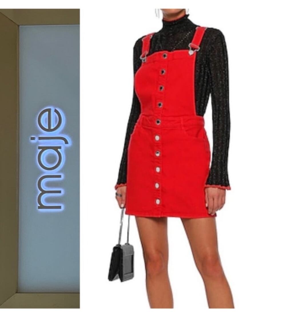 NWT: Maje Overalls Style Mini Dress